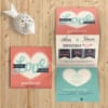 Deze bijzondere trouwkaart is tot in detail vormgegeven; modern en eigentijds, trouwkaart Love maakt een statement. Typografische stijl met als thema love.